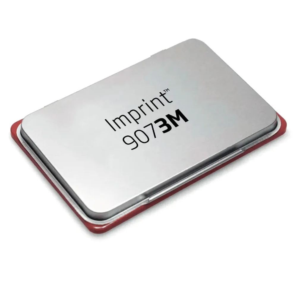 Trodat 9073M 9072M Stamp Pad Metal 12.5 x 8 cm Red