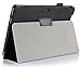 i-Blason Asus Transformer Pad TF103C Leather Case Cover (Elastic Hand Strap, Multi-Angle, Card Holder) With Bonus Stylus 1 Year Warranty (Asus Transformer TF103C, Black)