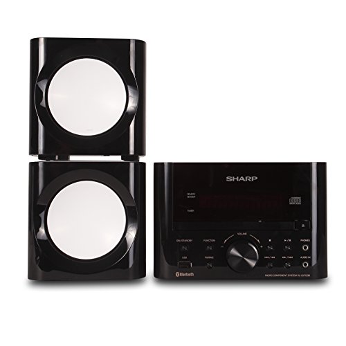 Sharp XLLS703BGB Sharp Bluetooth Speaker System (Gloss Black), USB