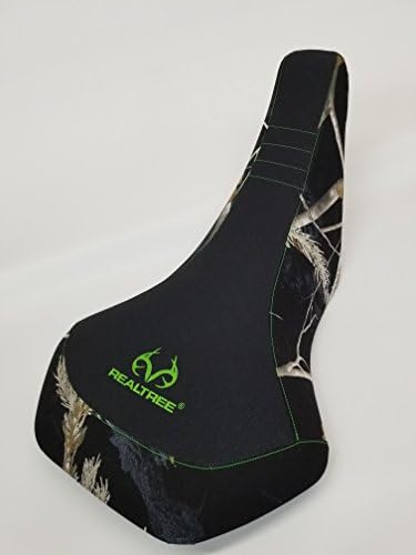 Suzuki LTR 450 seat cover fits all years- black gripper/Realtree AP black Realtree logo lime green