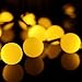 Lalapao Globe String Lights Outdoor Christmas Decorations 100 LED Battery Operated Ball lights Waterproof Fairy Lighting with 5 Modes for Xmas Tree Indoor Garden Patio Bedroom Wedding (Warm White)