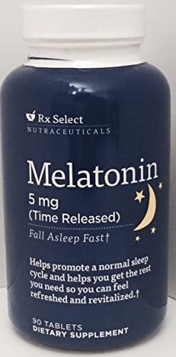 Rx Select Nutraceuticals Melatonin 5 Mg Supplement - 90 Capsules