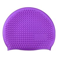 CapsA Swim Caps for Girls Women Bubble Cap Silicone Swimming Cap for Men Boys