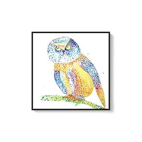 Framed Canvas Wall Art for Living Room, Bedroom Cute Animal Theme Canvas Prints for Home Decoration Ready to Hang - 16x16 inches
