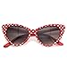 Super Tip Pointed Cateyes Polka Dot Fashion Sunglasses