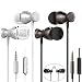 2 Packs Magnetic Earbud Headphones with Remote & Microphone, DaKuan in Ear Earphone Stereo Sound Noise Isolating Tangle Free for Smartphones, Laptops, Gaming, Fits All 3.5mm Interface Device