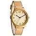 Tamlee Women's Bamboo Wood Quartz Soft Leather Strap Watch