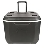 Coleman 50qt Outdoor Camping Wheeled Coolers - Black