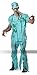California Costumes Scrubs Costume X-Large Turquoise
