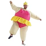 Yeahbeer Inflatable Halloween Costume Adult and Children Carry On Animal Fancy Dress Costume (Red Ballet for Adult)