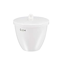 uxcell Porcelain Crucible Cup 300ml with Lid for
