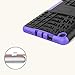 NOKEA Heavy Duty High Impact Resistant Armor Protection Cover Anti Slip Kickstand Feature Skin Case Work with Fire 7 Tablet with Alexa (7th Generation, 2017 Release)(Purple)