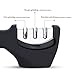 Manual Knife Sharpener, Kuger 3 Stage Sharpening System for Kitchen Knives Black