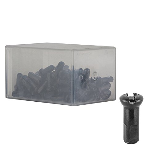 DT Swiss Pro Head 2.0 x 12mm Black Brass Nipple, Box of 100