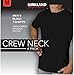 Kirkland Men's Crew Neck Black T-shirts (/Pack of 4)