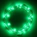 GlowCity LED Basketball Hoop Lights - Glow-in-The-Dark Rim Lights Full Size - Super-Bright to Play Longer Outdoors, Ideal for Kids, Adults, Parties and Training (Green)