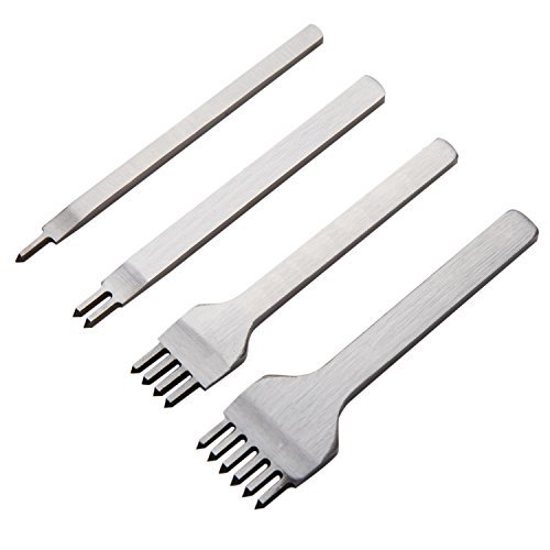 Yingte US. Leathercraft Punch Leather Craft Punch Stitching Hole Tools [4 in 1] (4mm)