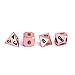 Solid Metal Bright Copper 7pc Polyhedral Dice Set - RPG D20 D&D Pathfinder