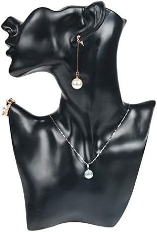 The fairy Resin Jewelry Bust for Earring Necklace Jewelry Display Stand Holder,Black