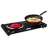 CUSIMAX-Double-Electric-Hob-Portable-Ceramic-Hot-Plate-Double-Camping-Hob-Infrared-Cooktop-Electric-Hob-with-Dual-Temperature-Control-Crystal-Glass-Plate-Easy-to-Clean-Black-Steel-2400W CUSIMAX Double Electric Hob, Portable Ceramic Hot Plate, Double Camping Hob Infrared Cooktop Electric Hob with Dual Temperature Control, Crystal Glass Plate Easy to Clean, Black Steel, 2400W
