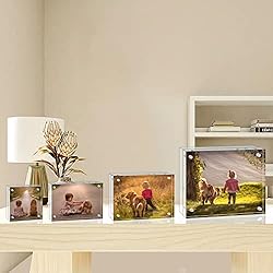 Egofine 8x10 Acrylic Frame, 20mm Thicker Frameless