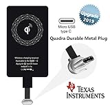 Type C Wireless Receiver QI Charger USB Charging Adapter Applicable for LG G6 G5 G4 Stylo 4 V20 Google Pixel 2 XL Nexus 5X 6P Samsung Galaxy C9 C7 Pro Motorola Moto Z Z2 Play X4 X Style ZTE