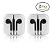 Apple Earbuds,HaRuion Earphones/Headphones/Headsets with Remote and Mic 3.5mm Jack Corded Earphones Compatible with iPhones, iPads, iPods, Samsung Galaxy and Android Cell Phones, 2 Pack-Black
