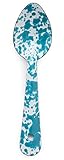 Enamelware 6 Inch Small Spoon - Turquoise Marble
