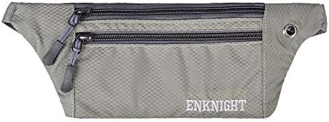 ENKNIGHT Big RFID Money Belt for Travel Running Waist Pack Fanny Pack