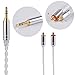 Better Upgrade Headphone Cable, 6 Core Silver Plated Cable balanced audio Replacement Cable 3.5 MM connector for KINERA Bd005E SHURE SE215 SE315 UE900 SE846 SE535 SE425(MMCX 3.5MM).