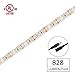 HitLights White LED Strip Lights 5000K, 10ft High Density 12V Tape Light, 360 LEDs, 530Lumens/ft, 4.6Watt/ft, IP30, CRI＞90, Lighting for Cabinet, Mirror, Kitchen, UL-Listed(Power Source Not Included)