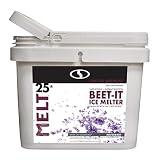 Snow Joe MELT25IB-BKT 25-lb Flip-Top Bucket with Scoop Beet-It, CMA + Beet Extract Enriched Melt