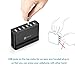 iClever BoostCube 60W 6 Port USB Wall Charger | Desktop Charger, Travel USB Charging Station for iPhone X / 8 / 7 / 7 Plus / 6S / 6 Plus, iPad Pro Air / Mini and other Cellphone, Tablet