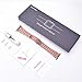 iiteeology Lightweight Stainless Steel Band Designed for Apple Watch Ultra 3 & Ultra 2, Series 1-11, 46mm, 45mm, 44mm, 42mm, Replacement iWatch Bands for Men & Women,Rose Gold
