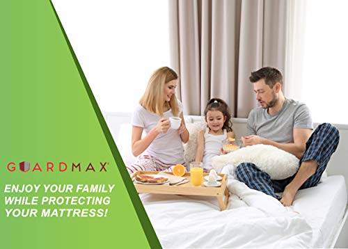 Guardmax Bed Bug Mattress Protector Cover Zippered | 100% Waterproof Encasement | Soft, Hypoallergenic and Breathable | Queen Size (60x80x11)