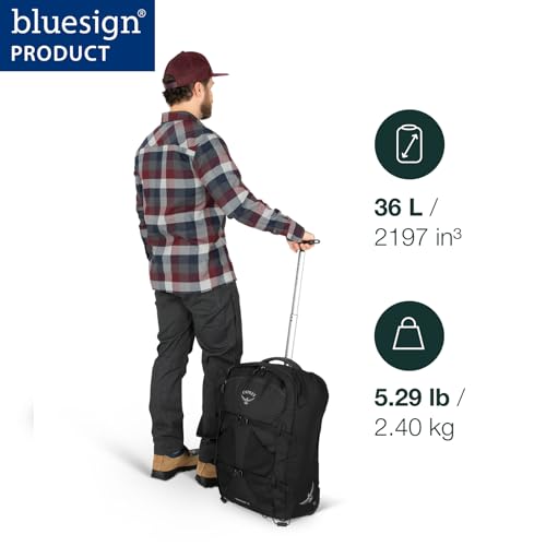 Osprey Farpoint Men's Wheeled Travel Pack 36L, Muted Space Blue