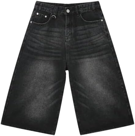 Hesaco Jorts for Men - Y2k Jorts Baggy Jorts Distressed Jeans