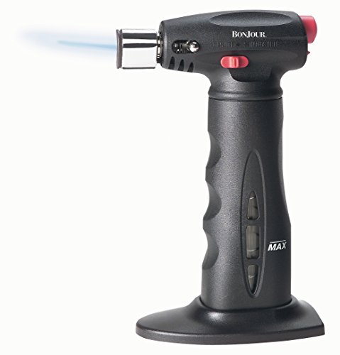 BonJour Chefâ€™s Tools Butane Culinary / CrÃ¨me BrÃ»lÃ©e Torch, Black Aluminum
