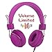 AILIHEN HD850 Kids Headphones Mic&Music Sharing Port, Volume Limited On-Ear Wired Headset Boys Girls Teens Children Toddler(Purple)
