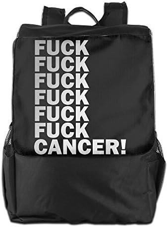 Eshanqu Fck Cancer School Travel Laptop Shoulders Backpack Bag