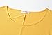 LARACE Women 3/4 Sleeve Tunic Top Loose Fit Flare T-Shirt(3X, Yellow)