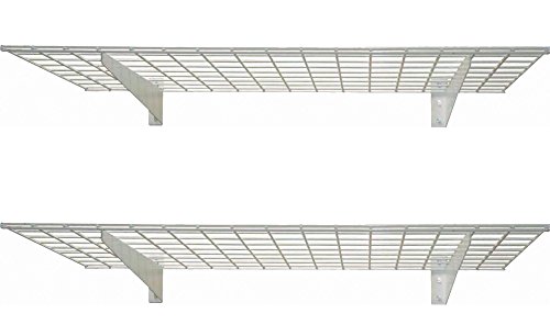 HyLoft 00967 45-Inch by 15-Inch Wall Shelf, Off White, 2-Pack (Certified Refurbished)