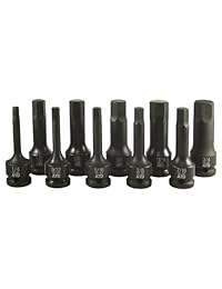 ATD Herramientas (4625) 1/2" Disco 10-Piece SAE Impacto Hex Driver Set