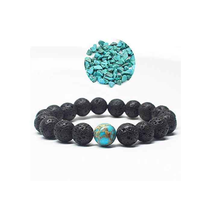 PAWALT Lava Stone Diffuser Bracelet Empire Stone Bracelet for Men/Women