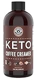 Keto Creamer with MCT Oil, Farm Fresh Ghee, Cocoa Butter, Coconut Oil 8oz [Unsweetened - Must Be Blended] | Zero Carb Keto Coffee Creamer | Keto-friendly, Sugar Free
