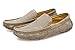 UNN Mens Loafers Casual Boat Shoes Genuine Leather Slip On Driving Moccasins Hollow Out Breathable Flats