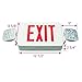 eTopLighting LED Exit Sign Emergency Lighting Emergency LED Light (UL924, ETL Listed) / Rotate LED Lamp Head/Red Letter in White Body, EL2CR-1