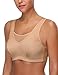 Wingslove Women's Full Coverage High Impact Wirefree Workout Non Padded Sports Bra Bounce Control (Nude,46C)