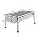 Chinashow Portable Thickened Outdoor Stainless Steel Folding Charcoal Picnic BBQ Grill Small Size
