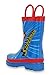 DC Comics Kids Boys' Superman Character Printed Waterproof Easy-On Rubber Rain Boots (Toddler/Little Kids)
